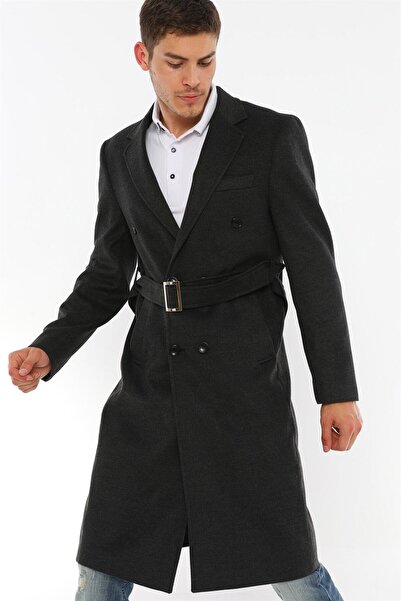 Dewberry PLT8382 ERKEK PALTO-ANTRASİT