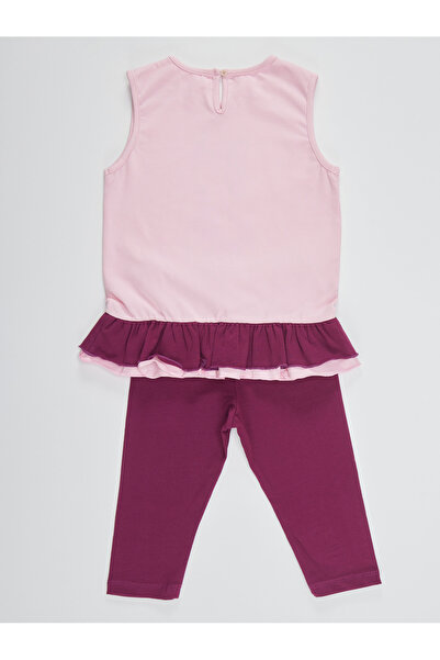 Denokids Frilly nyári ujjatlan póló és tunika leggings szett lányoknak