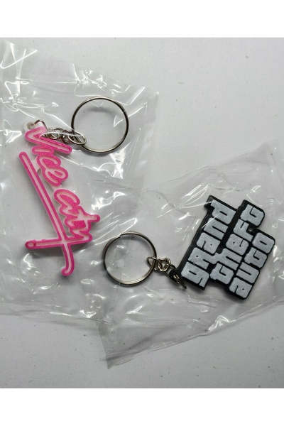 AYCER GTA Vice City Anatarlik، سلسلة مفاتيح GTA مكونة من قطعتين، سلسلة مفاتيح...