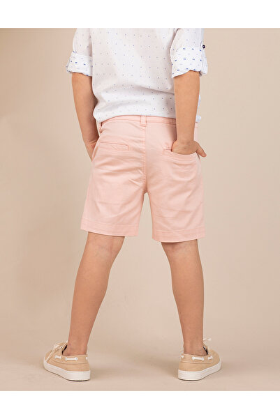 Ollie&Olla Pink Boy's Gabardine Shorts