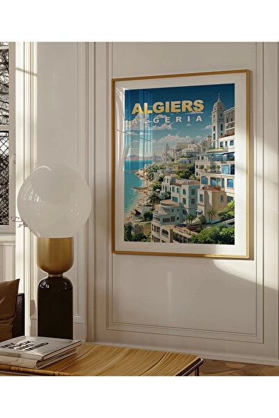 VOGLOO Unframed Poster Algiers Coastal Serenity