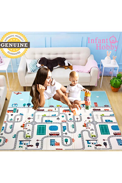 İnfant Hobby My World Premium Katlanabilir Oyun Matı Oyun Halısı 160x180x1 Cm ( ÖZEL TAŞIMA ÇANTALI)