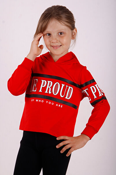 Toontoy Girls' Be Proud Printed Sweatshirt