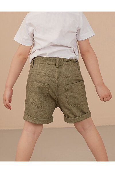 Ollie&Olla Green Woven Boys' Shorts
