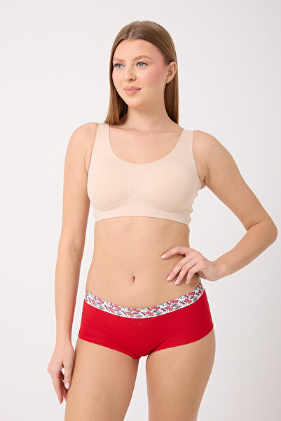 Saint Sail Cotton Lycra Flexible Fabric Printed Couple Boyshort Set of 3 Women's Panties