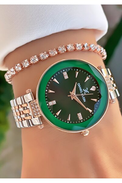 Daniel Klein Rose Renk Su Geçirmez 2 Yıl Garantili Kadın Kol Saati - Bileklik Hediyeli