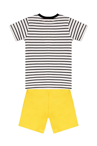 Denokids 93 Truck Stripe Yellow Boys Letní tričko a šortky