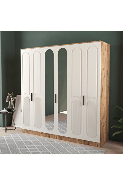 Teen & Bright DERİN 6 KAPAKLI EKO GARDIROP - MDF KAPAK