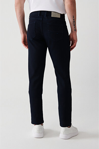 Avva Чоловічі сині джинси з ефектом потертості A32Y3505