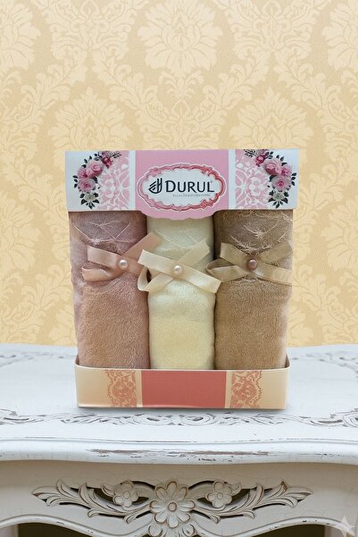 Durul Kurdeleli 3Lü Soft Havlu