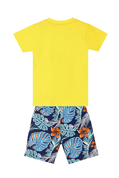 Denokids Hawai Korsan Erkek Çocuk Yazlık T-shirt Şort Takım