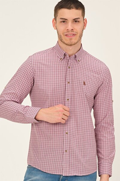 Dewberry G774 Men's Shirt-Bordo