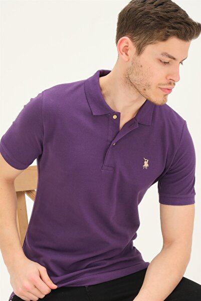 Dewberry Erkek Polo Yaka T-Shirt Pamuklu Basic Günlük Şık Rahat Regular Fit