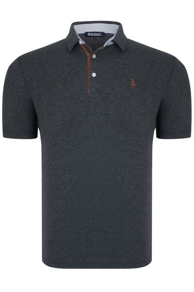 Dewberry Erkek Penye Polo Yaka Tişört Pamuklu Basic Günlük Şık Rahat Model