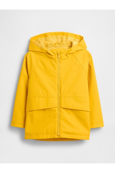 GAP Erkek Bebek Sarı %100 Geri Dönüştürülmüş Yağmurluk