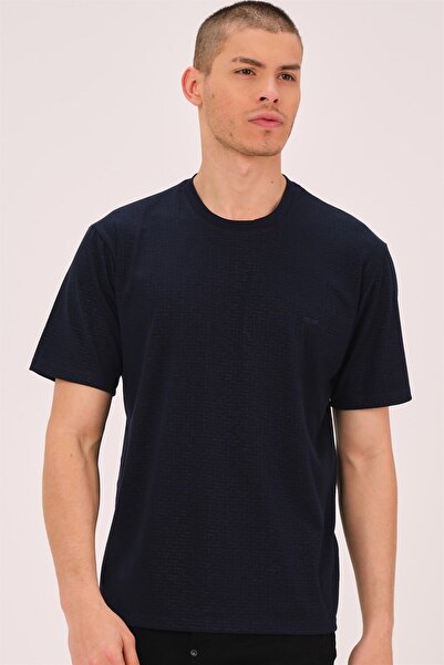Dewberry T0738 Men's T-Shirt-Dark Blue