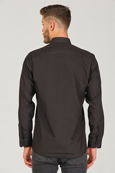 Dewberry G725 Men's Shirt-Black
