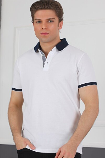 Dewberry Erkek Polo Yaka Tişört Pamuklu Basic Rahat Günlük Şık Modern Model