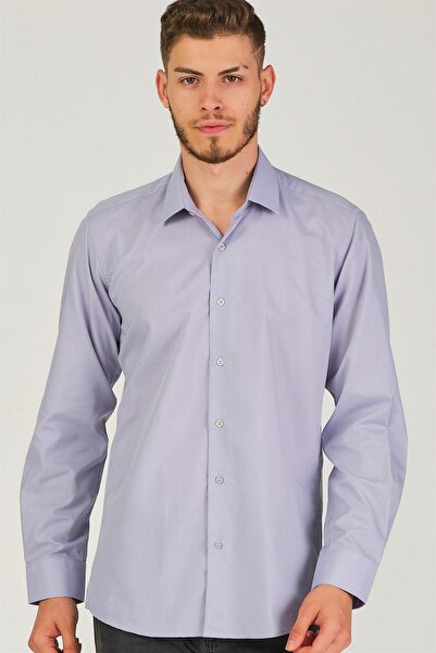 Dewberry Men's Long Sleeve Classic Collar Casual Office Stylish Basic Shirt