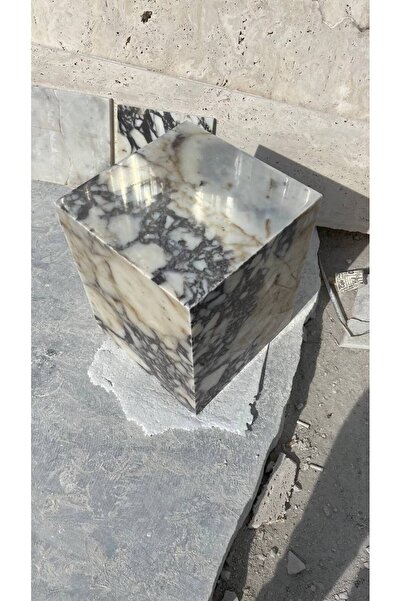 SİA ART DESİNG Doğal Mermer Callacatta Viola Yan Sehpa