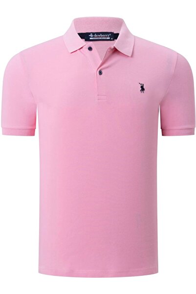 Dewberry Erkek Polo Yaka T-Shirt Pamuklu Basic Günlük Şık Rahat Regular Fit