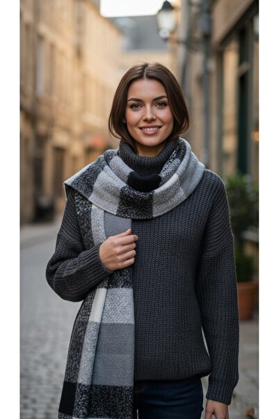 FRESCO SCARFS Χειμερινό κασκόλ με απαλή υφή