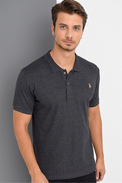 Dewberry T8561 Men's T-Shirt-Dark Anthracite
