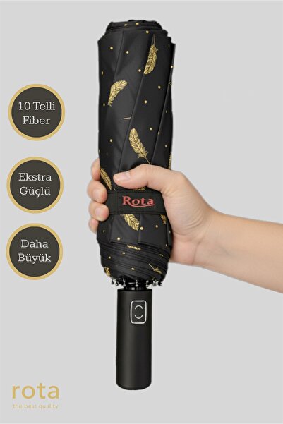 Rota 10 Telli Ekstra Dayanıklı Fiber Tel Otomatik Açılır/kapanır Şemsiye 3060...