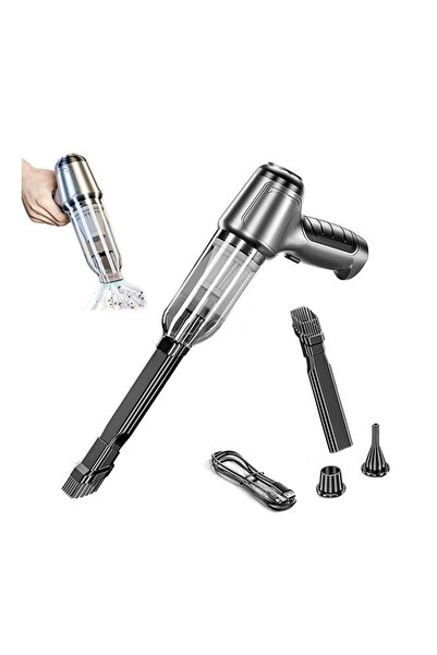 LOVYCO Portatif Araba Vakum Süpürge USB Ofis Ev Halı İçin Şarj Edilebilir Min...