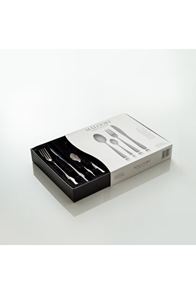 Malooki Black Cutlery Set – 24 Pieces with Modern Finish