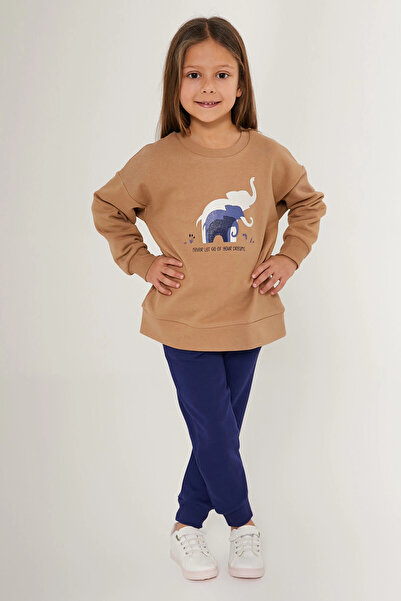 Rolypoly Never Let Go Your Dreams Καφέ Σετ φόρμας για κορίτσια