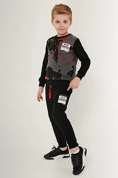 Rolypoly Σετ φόρμας για αγόρι Mount Mainter Γκρι Μαύρο Μπλε