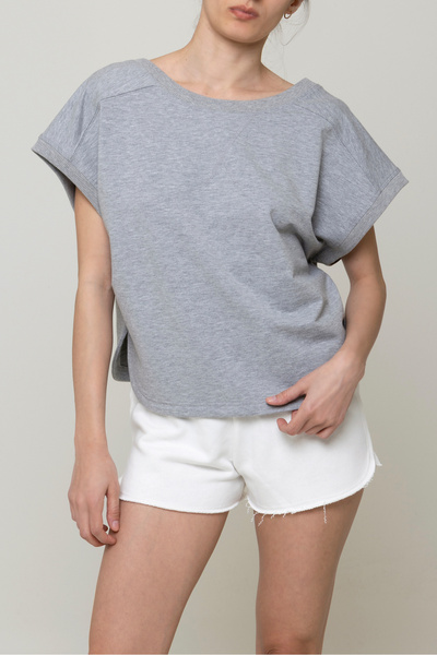 BASIC&CO Kiki Antrasit Gri Mini Şort