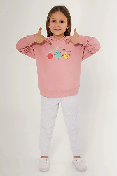 Rolypoly Girl's tracksuit - retro pink