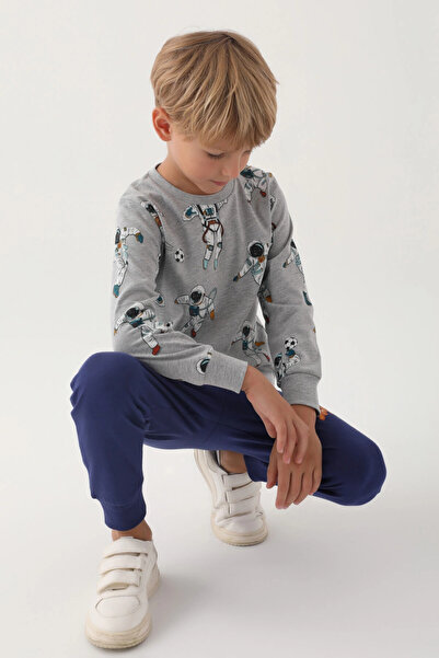 Rolypoly Spacemen Gray Boy Tracksuit Set