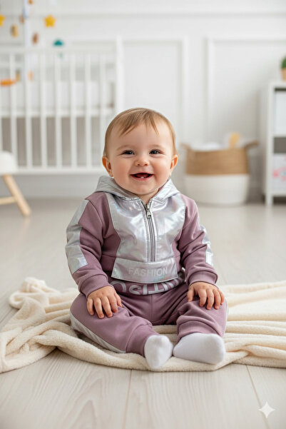 cskticaret Anne Çocuk Yenidoğan Positive Baskılı Takım 2y,3y,4y,5y Kız