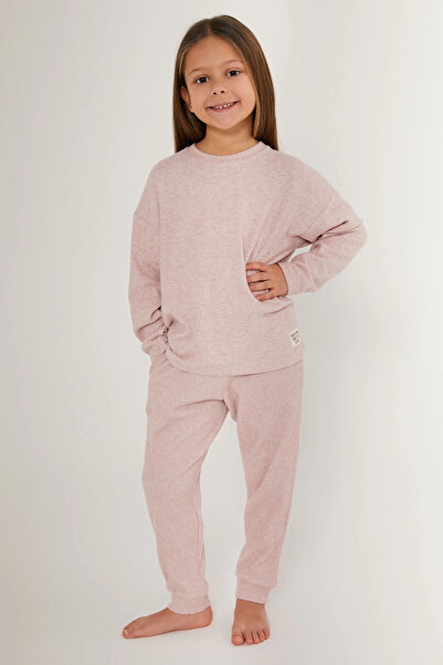 Rolypoly Girl's Pink Long Sleeve Pajama Set