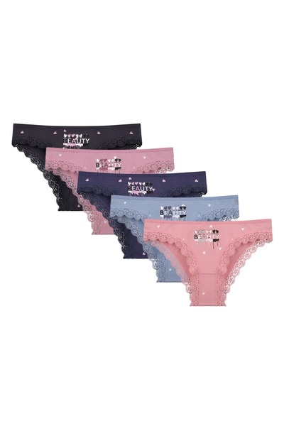 Donella Pachet de 5 chiloți pentru femei 1981B24