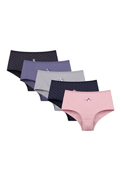 Donella 5'li Yüksek Bel Kadın Külot 0681B8