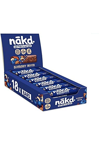 Nakd بار مافن التوت الأزرق 35 جم (18 قطعة)