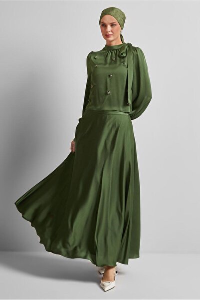 Alvina Skirt Satin Suit 45561