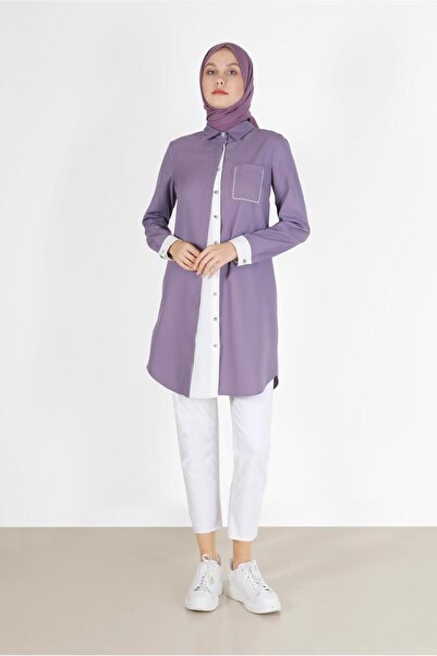 Alvina TWO COLOR POCKET DETAIL TUNIC 42232