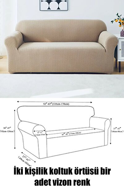 intil Husa scaunului Husa fotolii pentru doua persoane model caramida Husa de canapea elastica lavabila 1buc