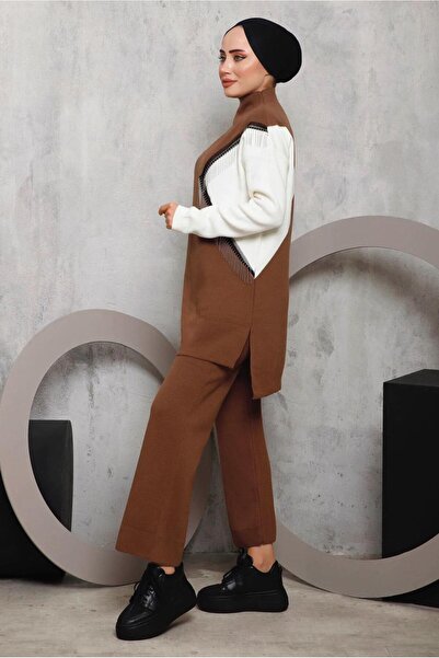 TRENDTESETTÜR ΓΥΝΑΙΚΕΙΟ ΚΑΦΕ ΠΑΝΤΕΛΟΝΙ ΜΕ ΛΕΠΤΟΜΕΡΗ ΦΟΥΝΤΑ ΚΑΤΑΣΚΕΥΗ ΤΡΙΚΟΤΟ ΣΕΤ 2292