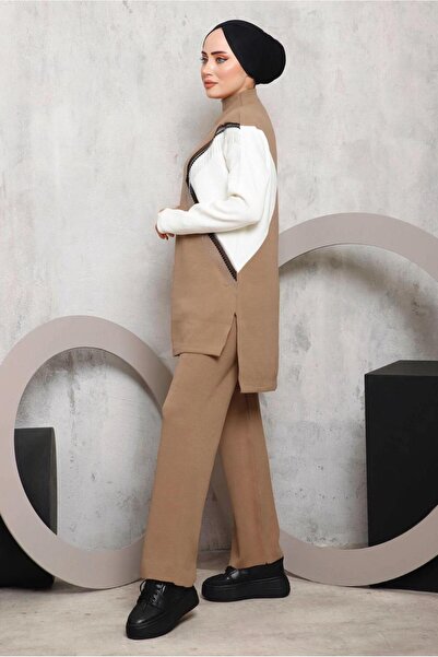 TRENDTESETTÜR ΓΥΝΑΙΚΕΙΟ ΣΕΤ ΠΛΕΚΤΟ ΜΕ ΠΑΝΤΕΛΟΝΙ ΜΕ ΛΕΠΤΟΜΕΡΗ ΦΟΥΝΤΑ 2292