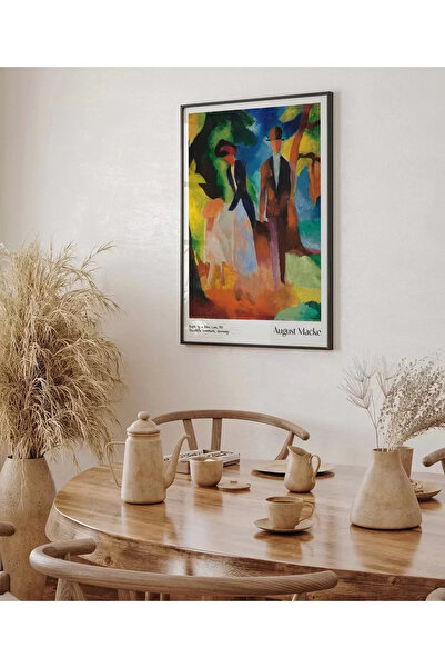 VOGLOO Αφίσα χωρίς πλαίσιο August Macke Άνθρωποι στη μπλε λίμνη