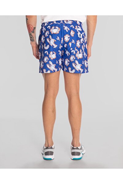 Kappa Authentic Vince Swimshort Erkek Mavi-Beyaz Regular Fit Mayo