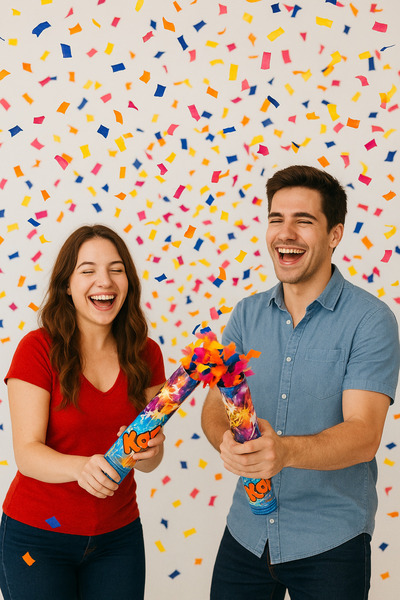 Parti dolabı 2li Renkli Karnaval Konfeti Seti, Doğum Günü Düğün Kına Gecesi Parti Kutlama Sünnet Bride to Be