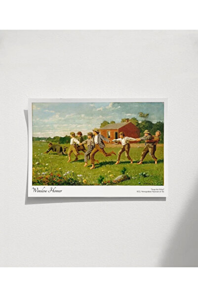 VOGLOO Çerçevesiz Poster Winslow Homer Çocuklar Merhelesi 2