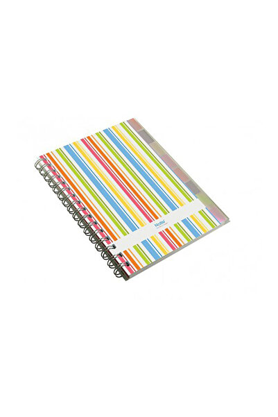 Notte Caiet A5 cu index și spirală, 150 de coli matematice